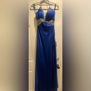 Brand new royal blue Long prom dress size 10